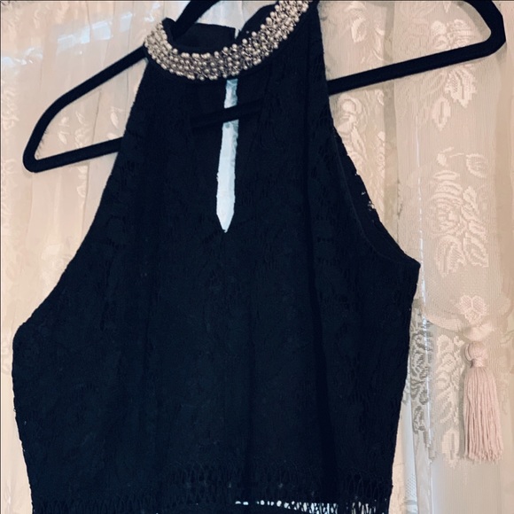 Lace Little Black Dress Francesa - Picture 2 of 4